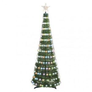 LED vánoční stromek se světelným řetězem a hvězdou