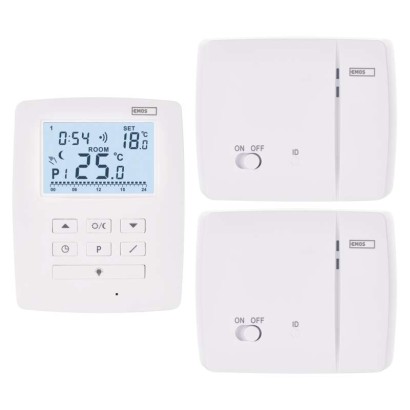 Pokojový termostat a 2x přijímač s komunikací OpenTherm