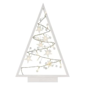 LED dekorace – svítící stromeček s ozdobami