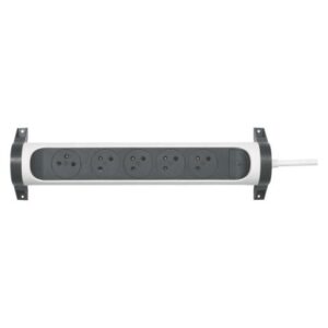Legrand prodlužovací kabel 3 m / 5 zásuvek / s vypínačem / bilá-černá / PVC / 1