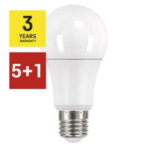 5 + 1 zdarma – LED žárovka Classic A60 14W E27 teplá bílá