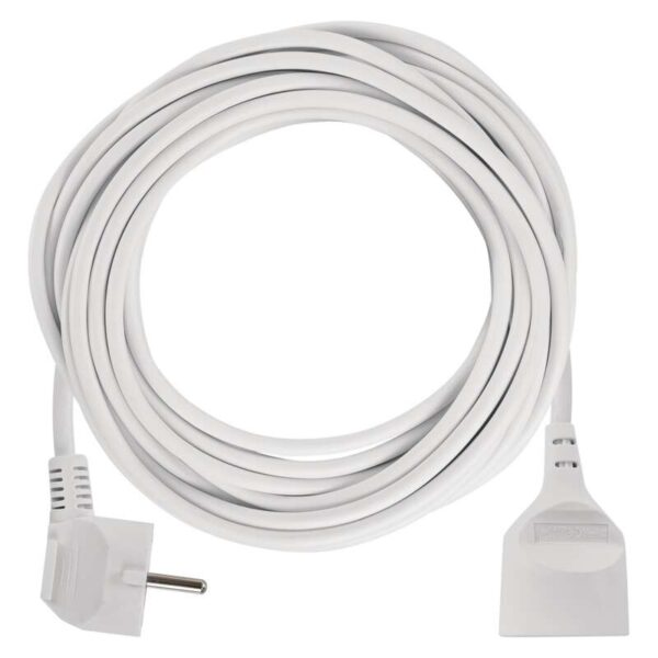 Prodlužovací kabel 10 m / 1 zásuvka / bílý / PVC / 1