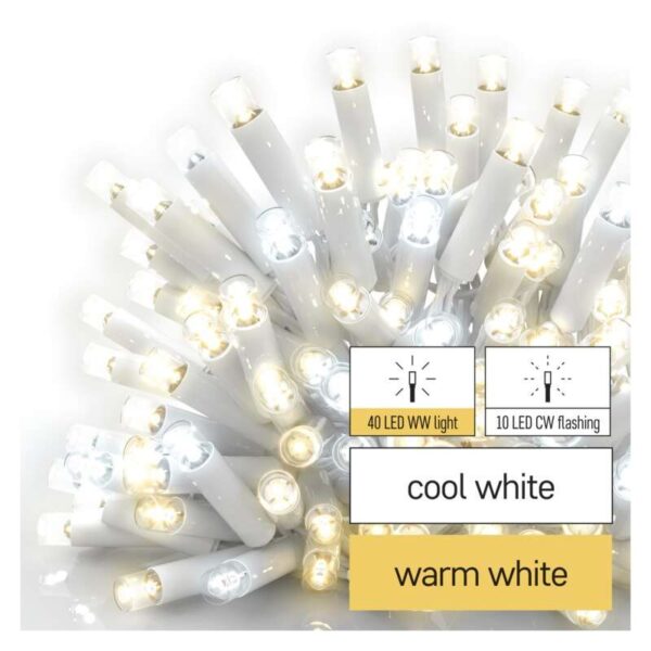Profi LED spojovací řetěz blikající bílý – rampouchy