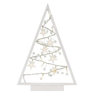 LED dekorace – svítící stromeček s ozdobami
