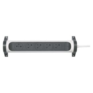 Legrand prodlužovací kabel 3 m / 5 zásuvek / s vypínačem / bílá-černá / PVC / 1
