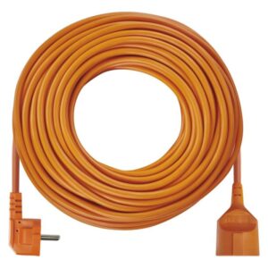 Prodlužovací kabel 30 m / 1 zásuvka / oranžový / PVC / 230 V / 1