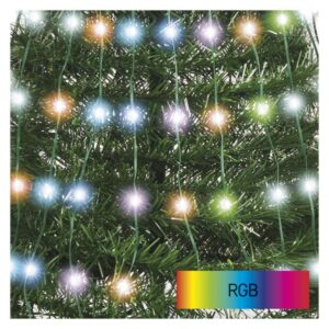 LED vánoční stromek se světelným řetězem a hvězdou