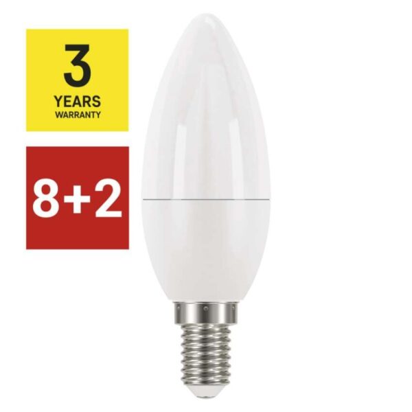 8 + 2 zdarma – LED žárovka Classic svíčka / E14 / 5 W (40 W) / 470 lm / teplá bílá