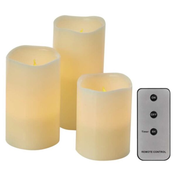 LED dekorace – vosková svíčka