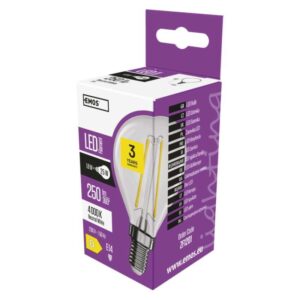 LED žárovka Filament Mini Globe / E14 / 1