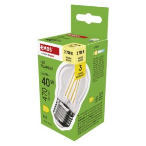 LED žárovka Filament Mini Globe / E27 / 3