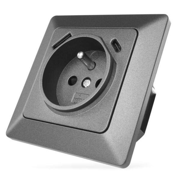 Zásuvka s USB-A+USB-C