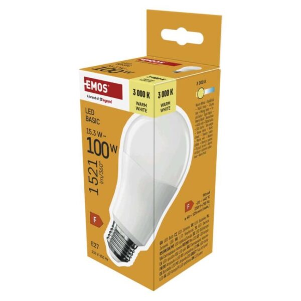 LED žárovka Basic A60 / E27 / 15