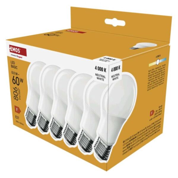 LED žárovka Basic A60 / E27 / 8