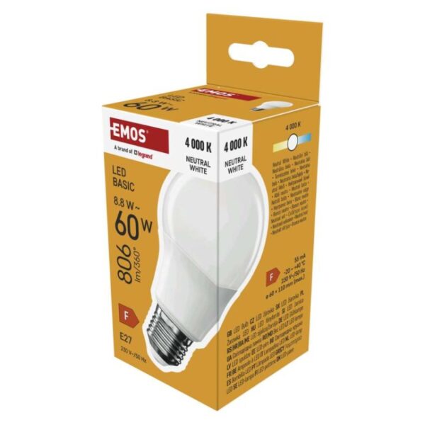 LED žárovka Basic A60 / E27 / 8