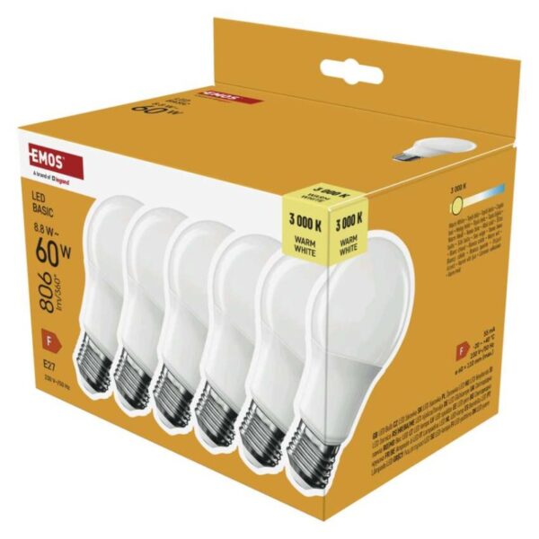 LED žárovka Basic A60 / E27 / 8