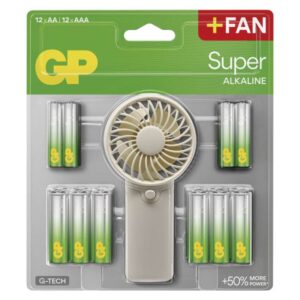 GP alkalická baterie SUPER AA 12 + AAA 12 + Fan BL