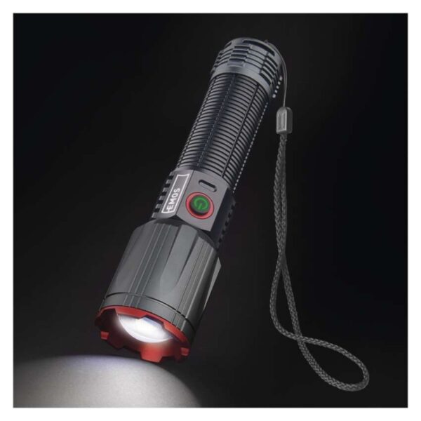 LED nabíjecí kovová svítilna 3000 lm