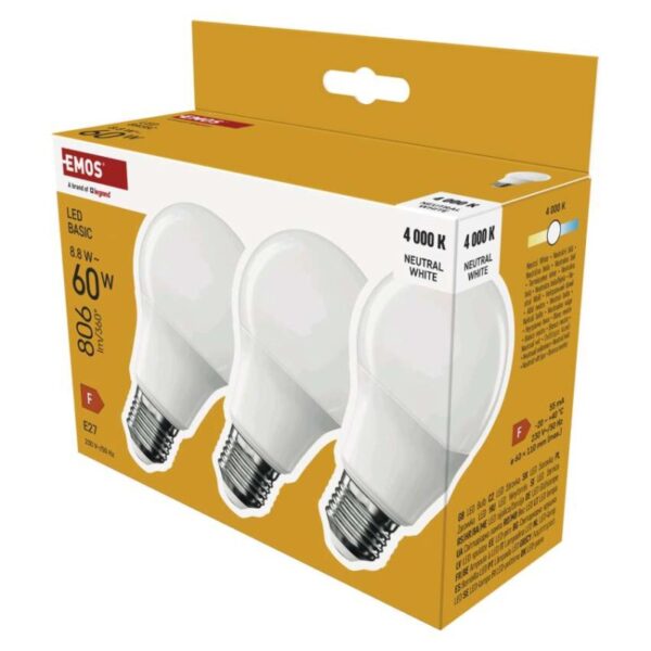 LED žárovka Basic A60 / E27 / 8