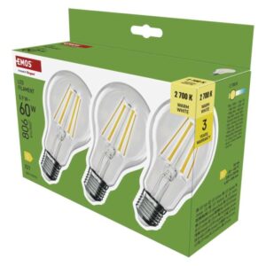 LED žárovka Filament A60 / E27 / 5