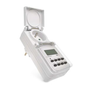 Časovač – digitální spínací zásuvka venkovní IP44