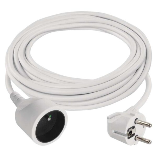 Prodlužovací kabel 7 m / 1 zásuvka / bílý / PVC / 1