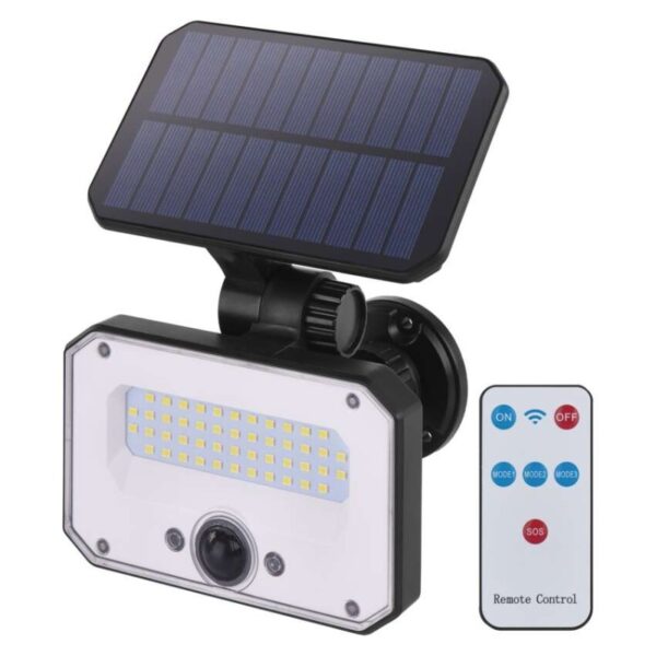 Solární LED reflektor SPILO s pohybovým čidlem
