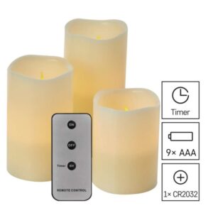 LED dekorace – vosková svíčka