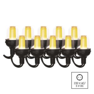 LED světelný řetěz – 10x párty žárovky