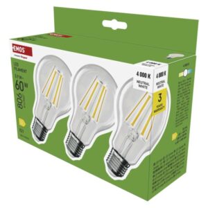 LED žárovka Filament A60 / E27 / 5