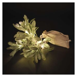 LED dekorace – větvička jmelí