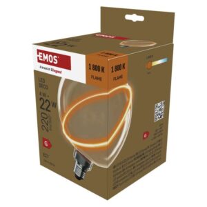 LED žárovka DECO G130SRA / E27 / 4 W (22 W) / 220 lm / flame