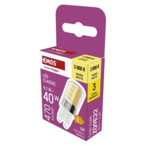 LED žárovka Classic JC / G9 / 4
