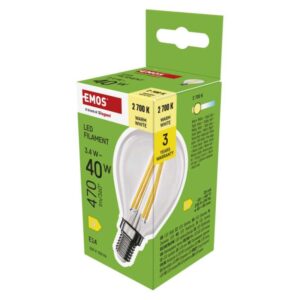 LED žárovka Filament Mini Globe / E14 / 3