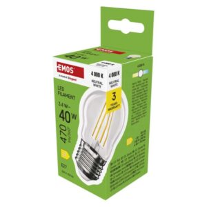 LED žárovka Filament Mini Globe / E27 / 3