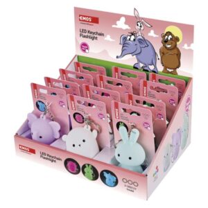 LED silikonová klíčenka - zvířátka