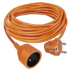 Prodlužovací kabel 10 m / 1 zásuvka / oranžový / PVC / 250 V / 1