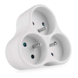 Rozbočovací zásuvka 3x kulatá