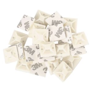 Samolepicí příchytka stahovacího pásku 20×20 mm