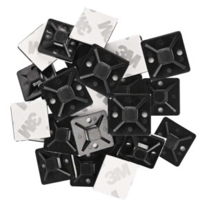 Samolepicí příchytka stahovacího pásku 20×20 mm