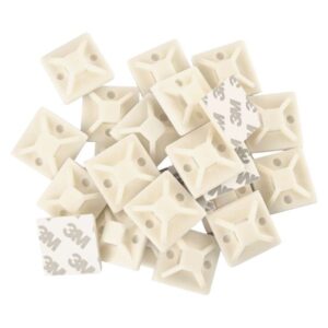 Samolepicí příchytka stahovacího pásku 30×30 mm