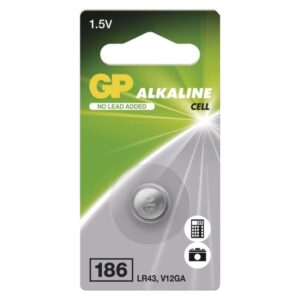 Alkalická knoflíková baterie GP 186F (LR43)