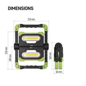 COB LED nabíjecí pracovní reflektor P4536