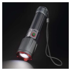 LED nabíjecí kovová svítilna 3000 lm