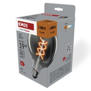 LED žárovka DECO SMOKED G125 / E27 / 4