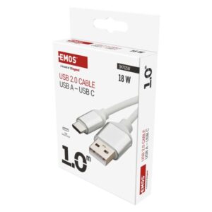 Nabíjecí a datový kabel USB-A 2.0 / USB-C 2.0