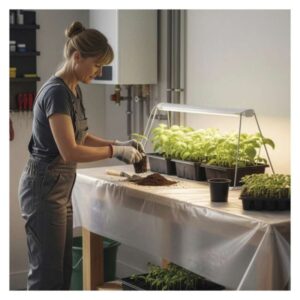 LED GROW pěstební lampa na sazenice 15 W