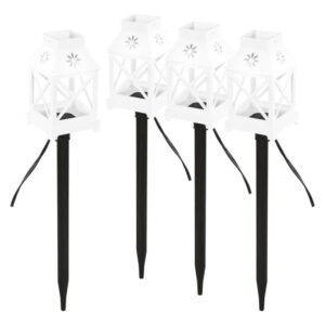 LED dekorace – zapichovací lucerny bílé