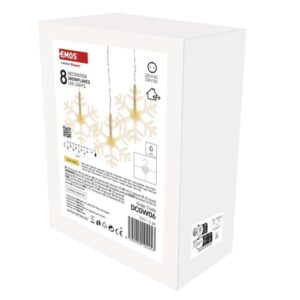 LED vánoční závěs – sněhové vločky