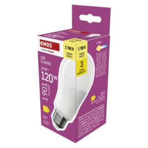 LED žárovka Classic A60 / E27 / 14 W (120 W) / 1901 lm / teplá bílá